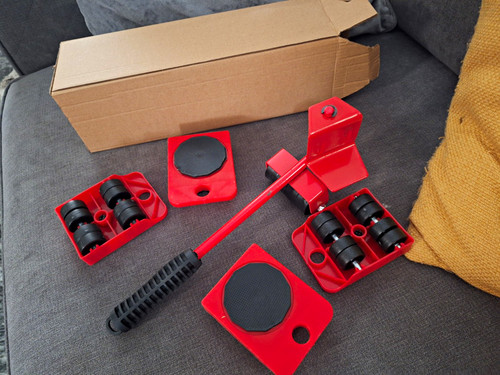 Red furniture mover set - red,